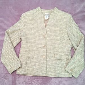 Coldwater Creek Woven Jacket sz 10 EUC